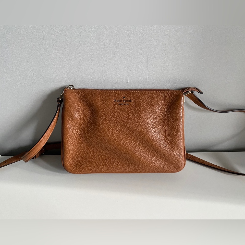 Kate Spade New York Crossbody Brown Leather Purse